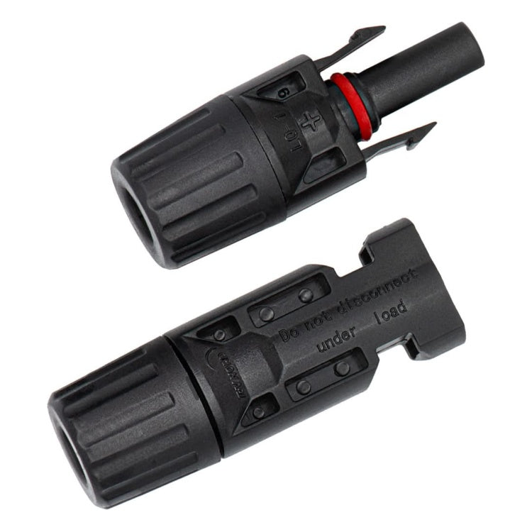 MC4-ST2 MC4 stekkers - Mannelijk + Vrouwelijk - 4-6 mm² - IP65/IP67 - 1000V DC - Zwart