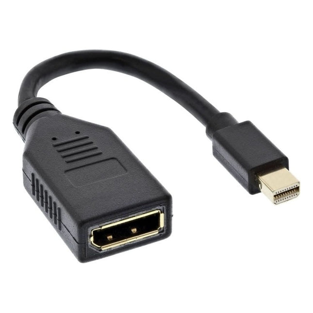 MDP-1.2-DP-0.15-ZW 15 cm mini DisplayPort naar DisplayPort 1.2 kabel - 4K/60Hz - Zwart