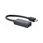 MDP-1.2-HDMI Mini DisplayPort 1.2 naar HDMI 1.3b adapter - 4K 30Hz -15 cm - Zwart