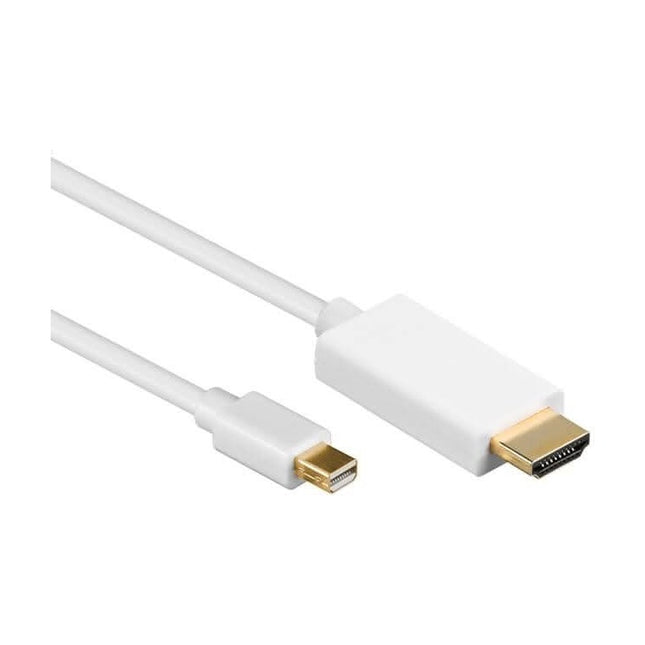 MDP-1.2-HDMI-W-2 2 meter mini DisplayPort naar HDMI kabel - 4K/30Hz - DisplayPort 1.2 naar HDMI 1.4 - Wit