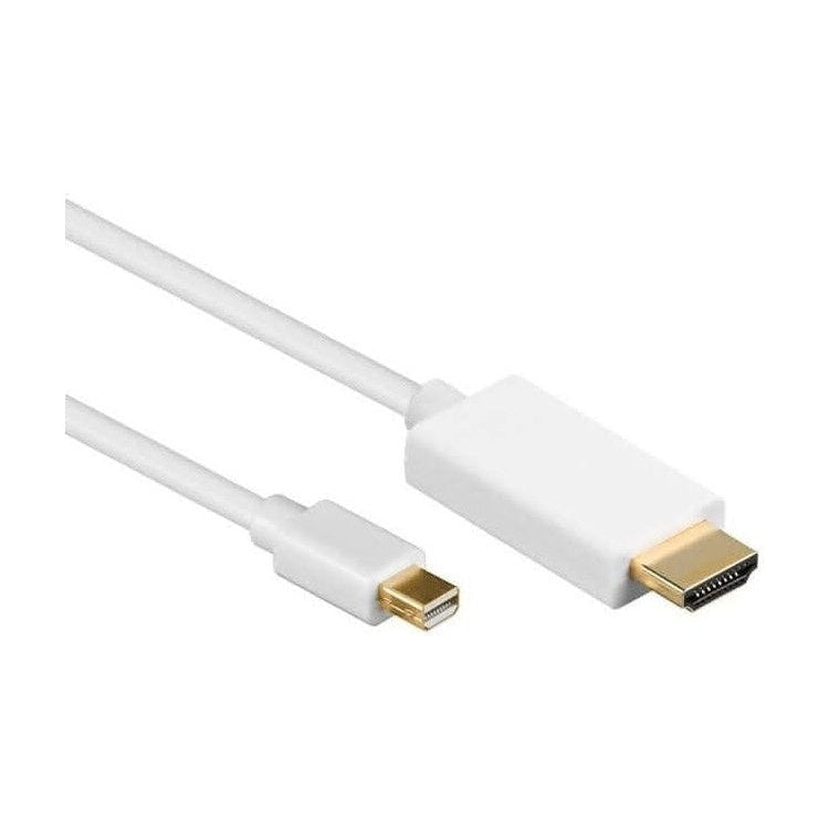 MDP-1.2-HDMI-W-2 2 meter mini DisplayPort naar HDMI kabel - 4K/30Hz - DisplayPort 1.2 naar HDMI 1.4 - Wit