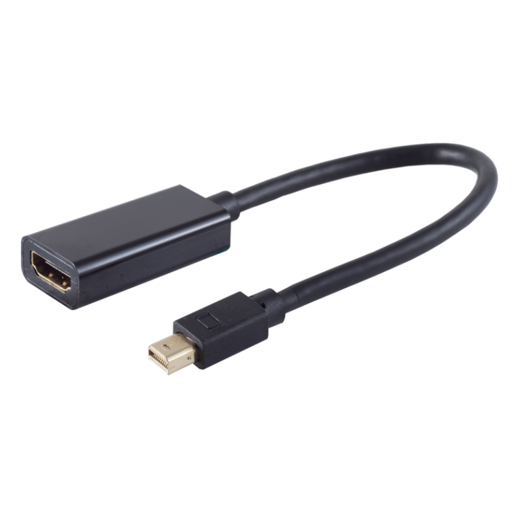 MDP-1.4-HDMI 15 cm mini DisplayPort naar HDMI kabel - 4K/60Hz - DisplayPort 1.4 naar HDMI 2.0 - Zwart