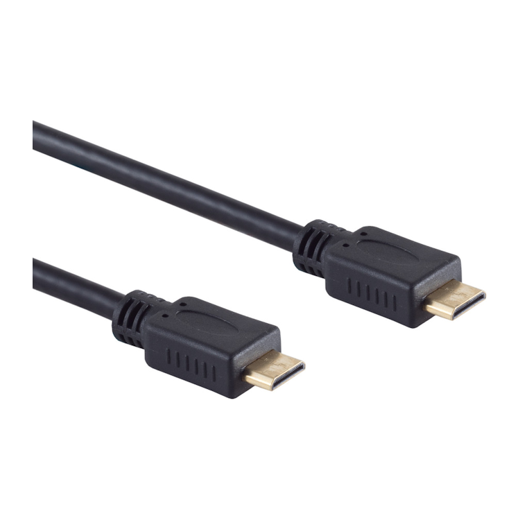 mHDMI-1.4-1.5 1.5 meter HDMI 1.4 kabel - 4K/30Hz - HDMI A naar HDMI C (mini) - Zwart