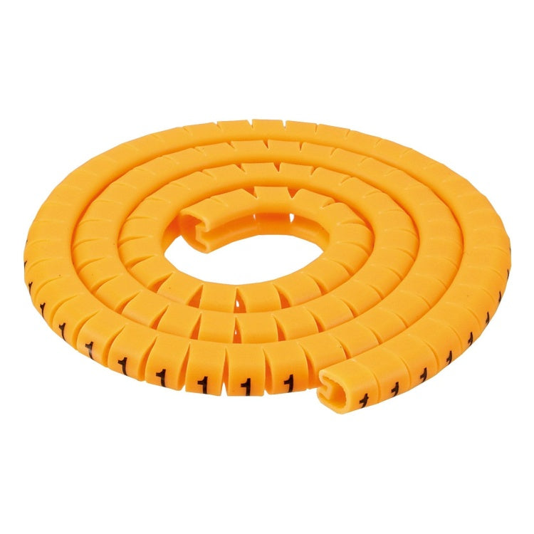 MKCP-0-9-3.6-7.4mm Kabelmarkeerclips 0-9 - Ø 3,6-7,4 mm - 1000 stuks - Geel