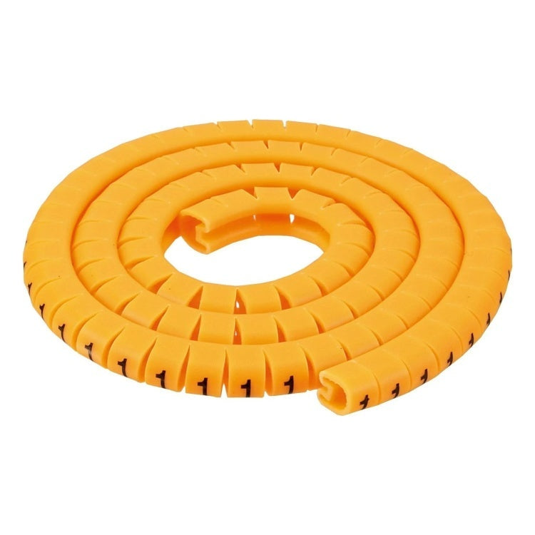 MKCP-0-9-5.2-10mm-WT Kabelmarkeerclips 0-9 - Ø 5,2-10 mm - 1000 stuks - Geel