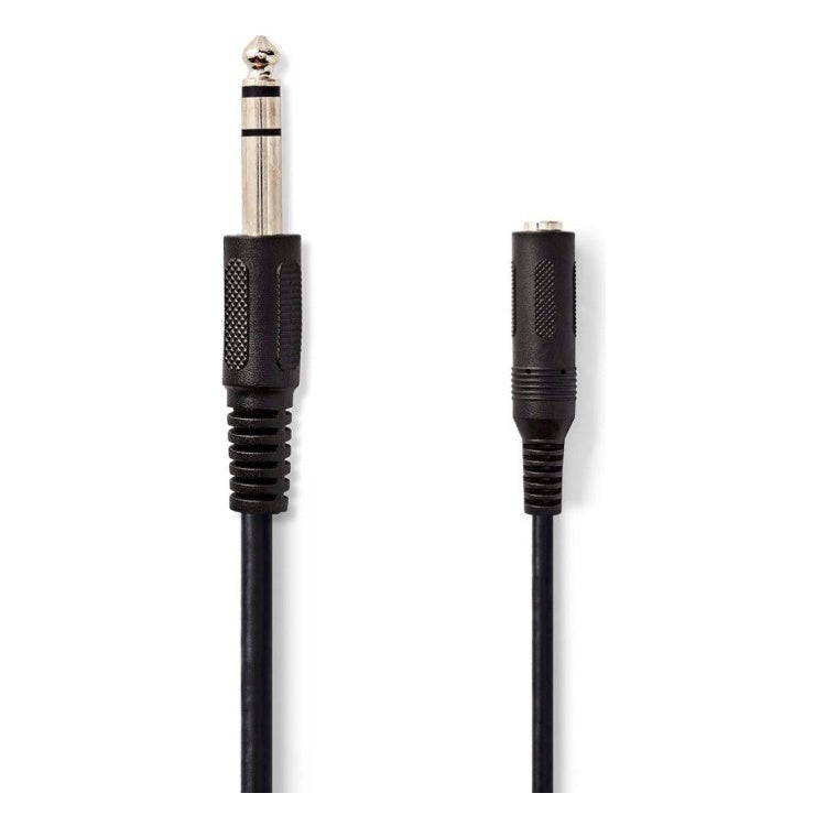 ND-A6.3-MF-2 5 meter Stereo-Audiokabel - 6,35 mm Male naar 6,35 mm Female - Vernikkeld