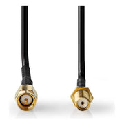 ND-SMAf-SMAm-1x-5 SMA Antennekabel - Mannelijk - Vrouwelijk - RG174 - 50 Ohm - 5 Meter - Vergulde Contacten - Koperen Aders