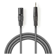 ND-XLR-3.5ST-1.5 XLR (m) - 3,5mm Jack (m) Audiokabel - 1,5 meter - Afgeschermd - Koper