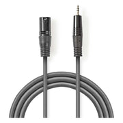 ND-XLR-3.5ST-3 XLR (m) - 3,5mm Jack (m) Audiokabel - 3 meter - Afgeschermd - Koper