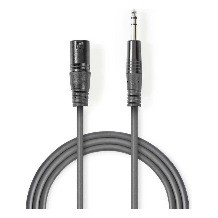 ND-XLR-6.5ST-3 XLR (m) naar 6,35mm Jack Stereo (m) Audiokabel - 3 meter - Koperen Aders
