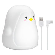 NL-PG LED-nachtlampje "pinguïn" - Warm wit en RGB-kleuren, aanraakbediening - oplaadbaar