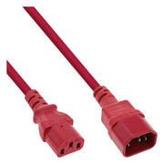 NS-C13-C14-RD-0.5 50 cm C13 - C14 verlengkabel - Rood