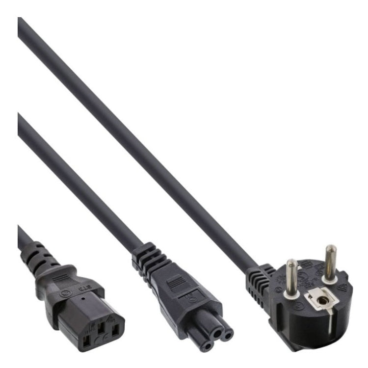 NS-C13-C15-Y-2 Splitter van Schuko naar 1 x C13 + 1 x C15 - 2 meter