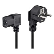 NS-C13-H-3-ZW C13 kabel - 3 meter - schukostekker naar C13 - 2xhaaks - Zwart