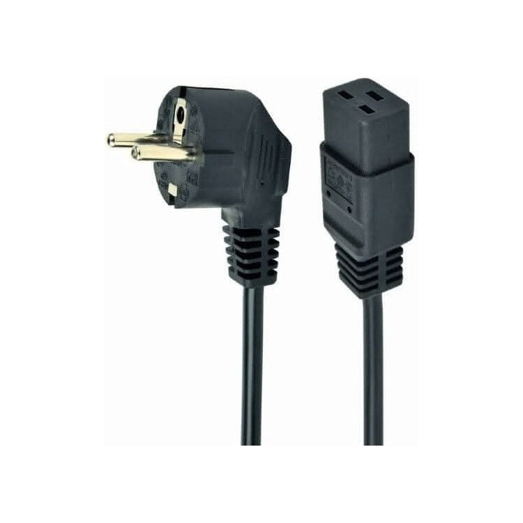 NS-C19-1.8-ZW C19 kabel - 1.8 meter - schukostekker naar C19 - Zwart