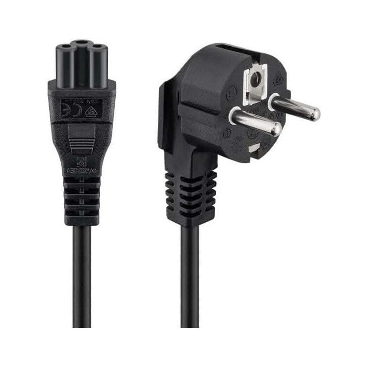 NS-C5-1.8-ZW C5 kabel - 1,8 meter - schukostekker naar C5 - Zwart