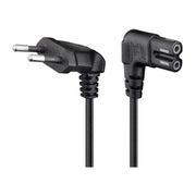 NS-C7-2H-1.5-ZW C7 kabel - 1,5 meter - Eurostekker naar C7 - 2xhaaks - Zwart