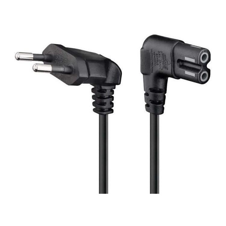 NS-C7-2H-10-ZW C7 kabel - 10 meter - Eurostekker naar C7 - 2xhaaks - Zwart
