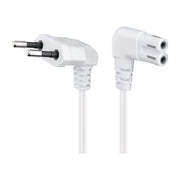 NS-C7-2H-2-WT C7 kabel - 2 meter - Eurostekker naar C7 - 2xhaaks - Wit