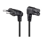 NS-C7-2H-3-ZW C7 kabel - 3 meter - Eurostekker naar C7 - 2xhaaks - Zwart