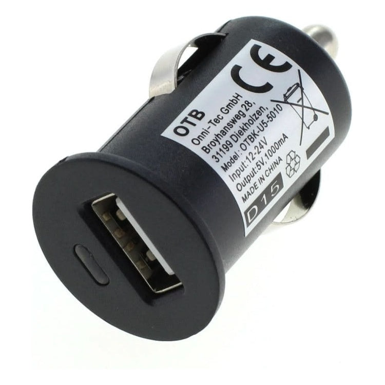 OT-12V2USB12W Autolader met 1 x USB A  - 12 watt