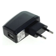OT-230V1USB5W-ZW USB thuislader met 1 poort - haaks - 1A / zwart