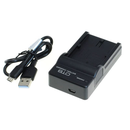 OTB lader voor camera accu - Geschikt voor Canon BP-serie cameraaccu’s - Zwart
