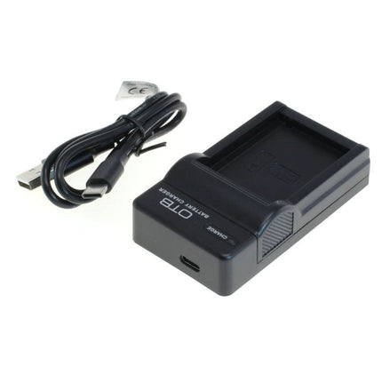 OTB lader voor camera accu - Geschikt voor Canon LP-E12 - Zwart