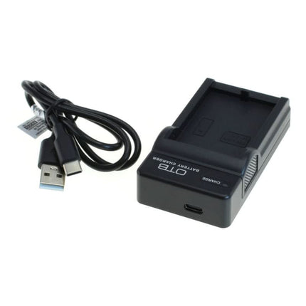 OTB lader camera accu - Geschikt voor Canon LP-E5 - Zwart