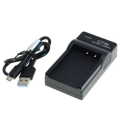 OTB lader voor camera accu - Geschikt voor Fuji NP-50 / NP-48, Pentax D-LI68 en Kodak KLIC-7004 - Zwart