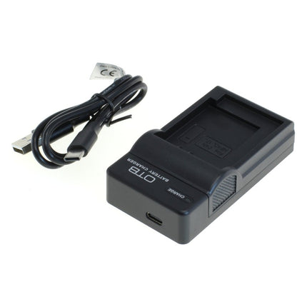 OTB lader voor camera accu - Geschikt voor Fuji NP-W126 - Zwart