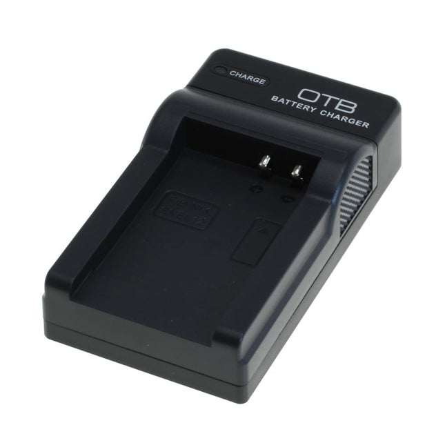 OTB lader voor camera accu - Geschikt voor Nikon EN-EL12 - Zwart