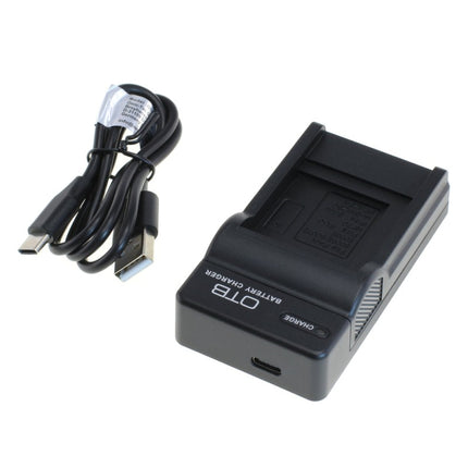 OTB lader voor camera accu - Geschikt voor Olympus LI-50B / Nikon EN-EL11 / Sony BK1 / FK1 - Zwart
