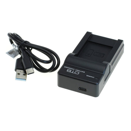 OTB lader voor camera accu - Geschikt voor Olympus Li-70B - Zwart