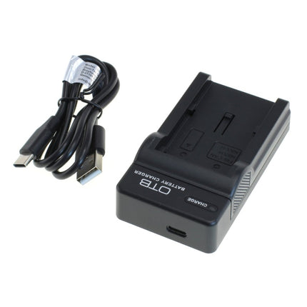 OTB lader voor camera accu - Geschikt voor Panasonic BCF10E / BCG10E / BCJ13E - Zwart