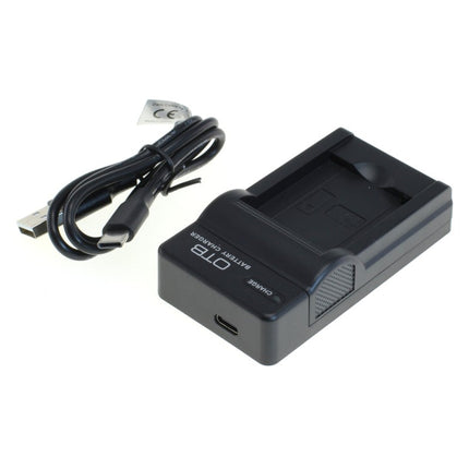 OTB lader voor camera accu - Geschikt voor Panasonic DMW-BCM13E - Zwart
