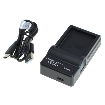 OTB lader voor camera accu - Geschikt voor Panasonic BLC12 / DMW-BLC12 - Zwart