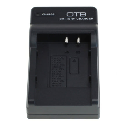 OTB lader voor camera accu - Geschikt voor Panasonic S007 / S008 / Fuji NP-70 / Samsung IA-BH125 - Zwart