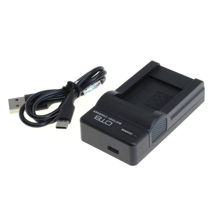 OTB lader voor camera accu - Geschikt voor Pentax D-LI88 / Sanyo DB-L80 / Nikon EN-EL19 - Zwart