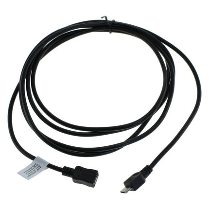 OTB 2 meter Micro-USB 2.0 male naar Micro-USB 2.0 female verlengkabel