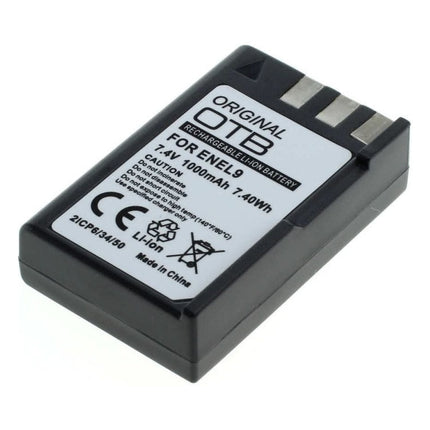 OTB-EN-EL9 OTB accu batterij voor Nikon - EN-EL9  - 7,4 Volt - 1000 mAh