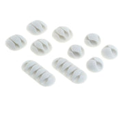 OTB-KBL-ST kabelklem - zelfklevend - 30x30 mm - 10 stuks -  Wit