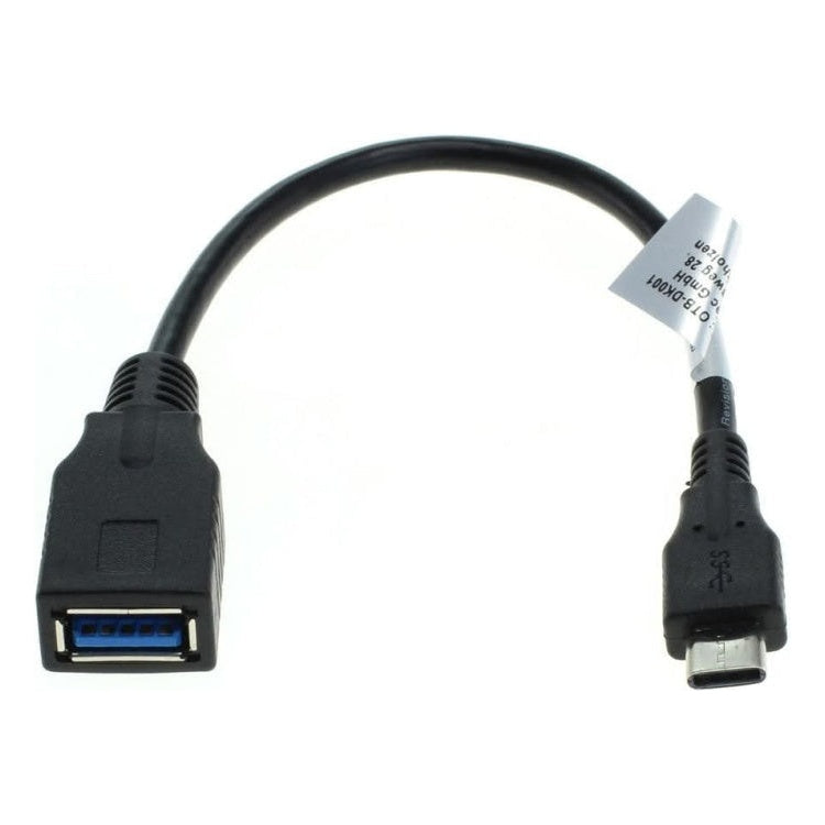 OTG3.0-C-AF-0.1 USB C naar female USB A adapter - Zwart - USB OTG (On-The-Go) - USB 3.0