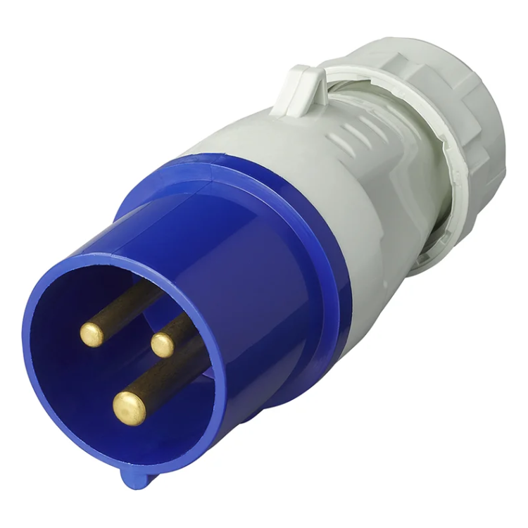 PAT-CEE3-D CEE stekker  - 16A - blauw/wit