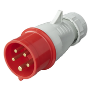 PAT-CEE5-D CEE Stekker - 16A - 5-polig - 400V - IP44 - Wit/rood