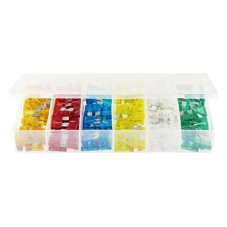 PAT-ZKR-ASS-120 Standaard Steekzekeringen -120 Stuks - Assorti -  Kunststof Opberg box