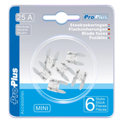 PAT-ZKR-MN-25A-6 Steekzekeringen mini 25A neutraal - 6 stuks in blister