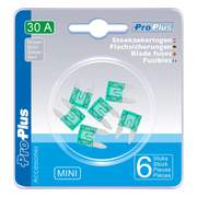 PAT-ZKR-MN-30A-6 Steekzekeringen mini 30A groen - 6 stuks in blister