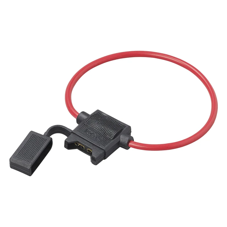 PAT-ZKR-ZKHR Zekeringhouder In-line voor Standaard-Steekzekering - Draaddiameter 2 mm² - Kabellengte 250 mm