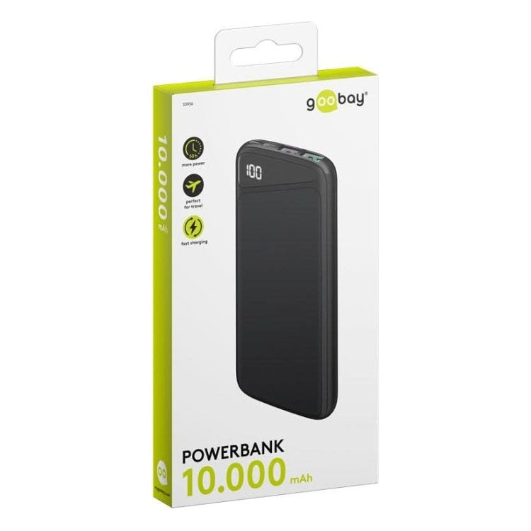 PB-FC-PD-10.000 10.000 mAh powerbank  - 1x USB-C + 2x USB-A - Met PD, SuperCharge & QuickCharge 3.0